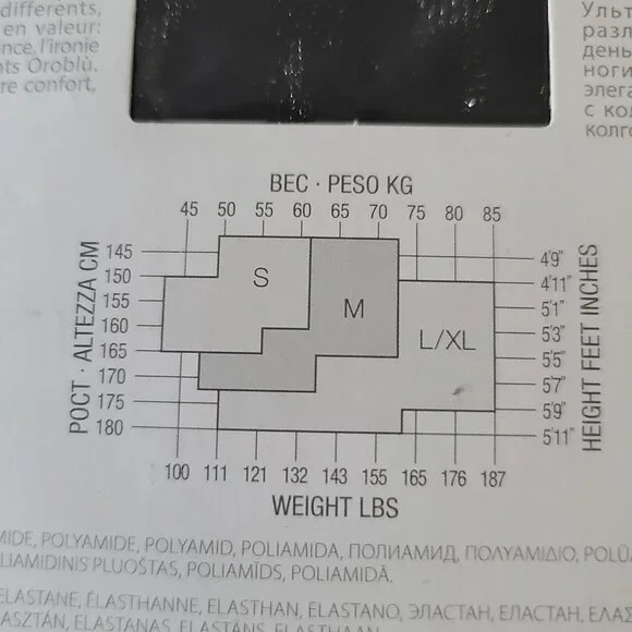 OROBLU Deluxe Tights 20 Denier Size S Black With Metallic Threads VOBC67789 NEW - Picture 4 of 12